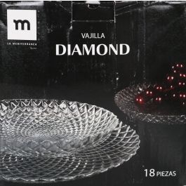 Vajilla Diamond 18 Piezas - La Mediterranea (2 Unidades) Vajilla Diamond 18 Piezas - La Mediterranea (2 Unidades)