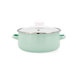 Quid Cacerola Acero Esmaltado Cocco 20 cm Verde Antiadherente, Asas Baquelita, Apta Vitrocerámica, Gas, Eléctrico, Lavavajillas Precio: 7.79000057. SKU: S2706484