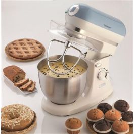 Ariete 1588/05 Robot de Cocina Vintage Azul, 10 Velocidades, Función Pulse, Bol de Acero Inoxidable Ariete 1588/05 Robot de Cocina Vintage Azul, 10 Velocidades, Función Pulse, Bol de Acero Inoxidable