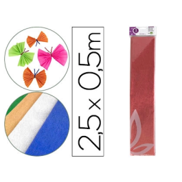 Liderpapel Papel Crespón Metalizado Rojo 50 cm x 2.5 m Precio: 5.50000055. SKU: B1C9G7252G