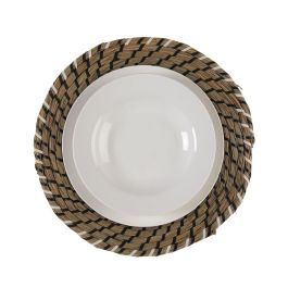 Versa Mantel Individual Blanco y Negro 38 cm (6 Unidades) Versa Mantel Individual Blanco y Negro 38 cm (6 Unidades)