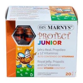 MARNYS Protect Junior - Suplemento con 12 Vitaminas, Jalea Real y Propóleo para Niños y Adolescentes - 20 Viales Sabor Frutas del Bosque Precio: 22.6900003. SKU: B15XMJ379E