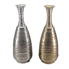 DKD Home Decor Jarrón Moderno Dorado Plateado 24 x 67 x 24 cm (2 Unidades) Precio: 108.79000011. SKU: B1DMZJXSBP