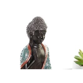 DKD Home Decor Figura Decorativa Oriental Jardín Zen de Resina y Piedra Verde Blanco, 16.5x15.5x32 cm (Pack de 2)