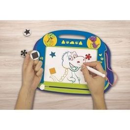 Lexibook - Pizarra Mágica Dinosaurios - Formato A5 - Accesorios magnéticos - Lápiz y sellos - A partir de 3 años Lexibook - Pizarra Mágica Dinosaurios - Formato A5 - Accesorios magnéticos - Lápiz y sellos - A partir de 3 años