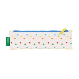 Estuche Escolar Benetton Topitos Blanco (20 x 6 x 1 cm)