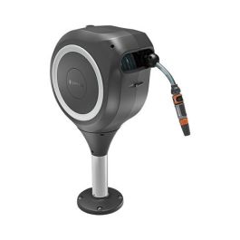 Gardena 18607-20 Caja Manguera Terrassen-Schlauchbox RollUp S (Blanco) 15 m Negro Manguera Flexible Resistente a Heladas Boquilla Incluida