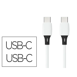 Q-connect Cable USB-C a USB-C PVC Longitud 2m Blanco Precio: 2.98999954. SKU: B137WD69HC