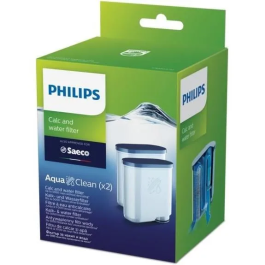 Philips CA6903/22 Juego de 2 filtros de agua y cal AquaClean para cafetera, elimina la cal