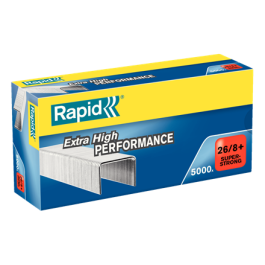 Grapas Rapid Super Strong 26/8+ Mm. Galvanizadas Caja De 5000 Precio: 9.68999944. SKU: B1BWE4A3NT