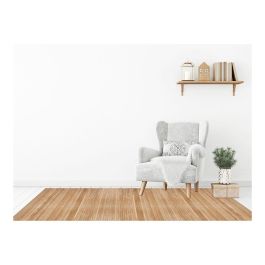 Bamboo Cool Alfombra de Bambú Natural 140x200cm con Dorso Antideslizante y Acabado Mate