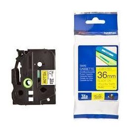 Brother Cinta Rotuladora Laminada Texto Negro Sobre Amarillo 36 mm x 8 m Precio: 26.59000047. SKU: B12JZB2PTL