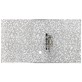 Liderpapel Archivador de Palanca Folio Classic Grey, Carton Entrecolado con Rado, Lomo 75mm, Compresor Metálico, Gris