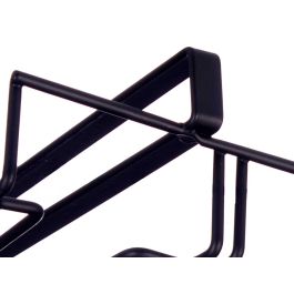 Kinvara Soporte de Copas de Metal Negro para Colgar 35 x 7 x 25,5 cm, Distancia 2,5 cm (6 Unidades) Kinvara Soporte de Copas de Metal Negro para Colgar 35 x 7 x 25,5 cm, Distancia 2,5 cm (6 Unidades)