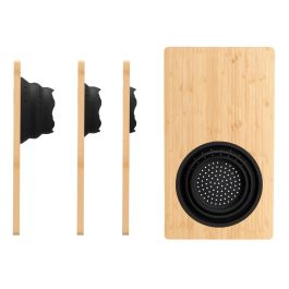 Tabla de Corte con Escurridor de Bambú Kinvara 46x26x2 cm - Negro/Madera (6 Unidades) Tabla de Corte con Escurridor de Bambú Kinvara 46x26x2 cm - Negro/Madera (6 Unidades)