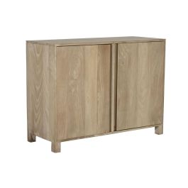 DKD Home Decor Aparador Natural Mango 100 x 75 x 40 cm con 2 Puertas y 2 Estanterías