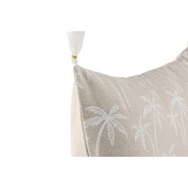 DKD Home Decor Cojín Boho Algodón Natural Blanco 50 x 30 cm (2 Unidades)