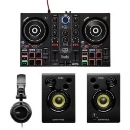 HERCULES DJLEARNING KIT MK2 - Kit de DJ todo en uno para aprender a mezclar - Software y tutoriales incluidos HERCULES DJLEARNING KIT MK2 - Kit de DJ todo en uno para aprender a mezclar - Software y tutoriales incluidos