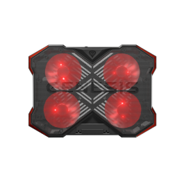 GENESIS Oxid 260 Base Refrigeradora para portátiles hasta 17.3" con 4 ventiladores, 8 Ángulos Ajustables, Gaming Negro/Rojo Precio: 23.89000042. SKU: B1CHD5M76T