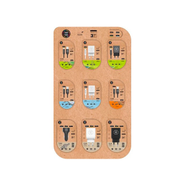 Tech on tech Expositor Sobremesa Cables y Cargadores Surtidos 27 Unidades