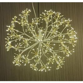 DKD Home Decor Bola Decoración Navidad Grande Moderna LED Luz Cálida Metal Blanco Dorado 45 cm (Pack 2 Unidades) Precio: 56.89000009. SKU: B19VPD49K5