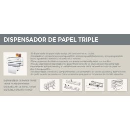 Confortime Dispensador Aluminio-Film-Papel Abs 37,7 cm x 18,3 cm x 6,9 cm (6 Unidades)