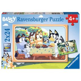 Ravensburger Puzzle 2x24 piezas Bluey. Rompecabezas infantil para niños de 4 años o más