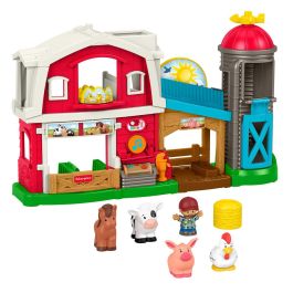 Fisher-Price JGX08 Conjunto de Juego Multilingüe Little People Animales de Granja