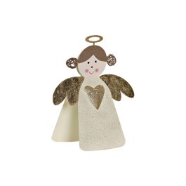 DKD Home Decor Decoración Navidad Moderna de Metal Dorado, Surtido Ángel, Corazón, Clip, Set de 12 Unidades, 3x12.5x10 cm Precio: 26.68776. SKU: B1DDVLQWF5