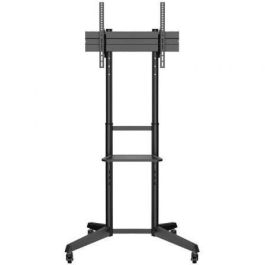 AISENS - SOPORTE DE SUELO ECO CON RUEDA, BANDEJA PARA DVD PARA MONITOR/TV 50KG DE 37-70, NEGRO AISENS - SOPORTE DE SUELO ECO CON RUEDA, BANDEJA PARA DVD PARA MONITOR/TV 50KG DE 37-70, NEGRO