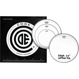 CODE Generator Fusion Blanco (10,12,14" + Dna 14 ") Parche Batería con Muffle Adherido, Sonido Controlable Precio: 58.49999947. SKU: B17KNLWNQB