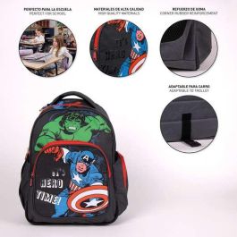 Mochila Escolar The Avengers Negro 32 x 15 x 42 cm