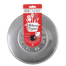Tapa con desvaporizador de acero inoxidable 30 cm - Inde (12 Unidades) Tapa con desvaporizador de acero inoxidable 30 cm - Inde (12 Unidades)