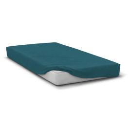Home Linge Passion HP72119 Sábana bajera ajustable Microfibra 82g 140x190cm Bolsillo 30cm Azul pato