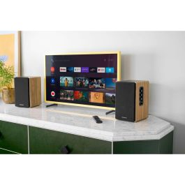 Thomson THO3499550390018 - Conjunto de 2 Altavoces Estéreo, Negro y Madera