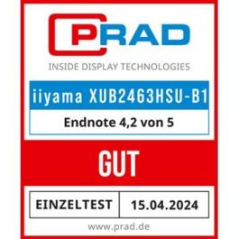 iiyama ProLite XUB2463HSU-B1 Monitor 24" Full HD IPS 100Hz 3ms HDMI DP USB Pivot Negro