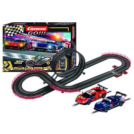 CARRERA Circuito de Carreras GO!!! GT Powerplay con Ford Mustang GT3 y Ferrari 296 GT3 (4,9m, Escala 1:43, +6 años)