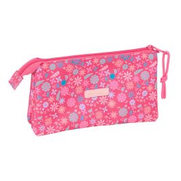 Portatodo Triple Safta Feeling Rosa 22 x 12 x 3 cm