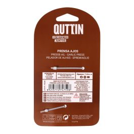 Quttin Prensa de Ajos Ss Foodie, 20.5 x 2.8 x 8 cm (18 Unidades)
