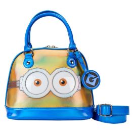 Loungefly - Bolso de mano Minions Gru Mi Villano Favorito, cuero vegano, detalles iridiscentes y relieve, forro temático Precio: 60.88999994. SKU: B1CZZS2738