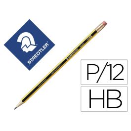 Lapices De Grafito Staedtler Noris N.2 Hb Con Goma De Borrar Unidad 12 unidades