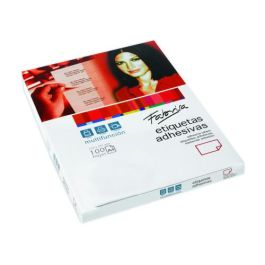 FABRISA 15312 Etiquetas Adhesivas ILC Blancas 105x35mm, 100 Hojas A4 Cantos Rectos para Láser/Inkjet/Copia