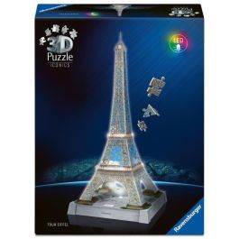 Ravensburger Puzzle 3D Torre Eiffel con Luz LED, 216 Piezas, a partir de 8 años