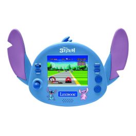 LEXIBOOK Consola Cyber Arcade Stitch Disney 50 Juegos Clásicos y de Aventuras Pantalla LCD 2.5"