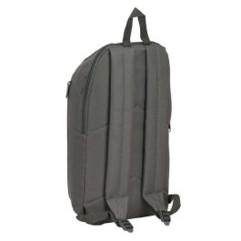 Safta Mini Mochila Bolsillo Vertical Gris Humo