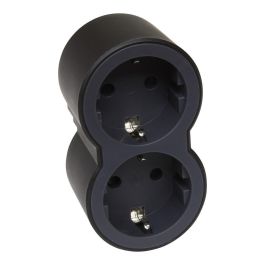LEGRAND-Adaptador Doble 2X2P+T de Entrada Frontal. Color Negro [SON-694517] Precio: 8.59000054. SKU: B1JQ3R8P2C