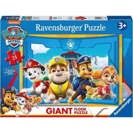 Ravensburger Puzzle Infantil Gigante 24 Piezas Patrulla Canina El Equipo de los Cachorros 03090 A partir de 3 Años