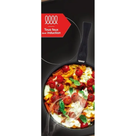 Arthur Martin AM2977 Juego de 2 Sartenes Antiadherentes Ø 24-28 cm con Mango Extraíble Apta Todo Tipo de Fuegos Gris Mate