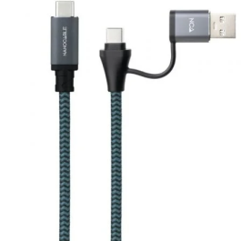 NANOCABLE CABLE USB3.2 GEN2x2 100W,USB-C+A/M-USB-C/M,3M