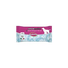 Inodorina Toallitas Higiénicas Hidratantes para Perros, Gatos y Cachorros con Talco. Display 60 x 15 Toallitas (900 Unidades)